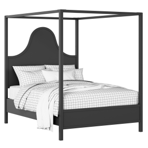 Rowe painted wood bed in black with Juno mattress - Thumbnail