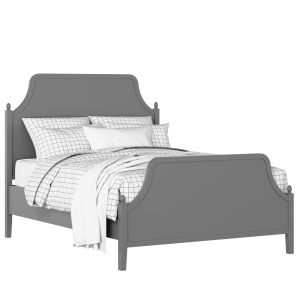 Ruskin painted wood bed in grey with Juno mattress - Thumbnail