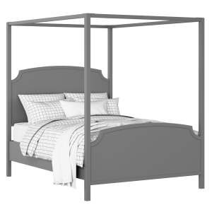 Shelley painted wood bed in grey with Juno mattress - Thumbnail