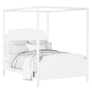 Shelley painted wood bed in white with Juno mattress - Thumbnail