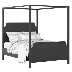 Tate painted wood bed in black with Juno mattress - Thumbnail
