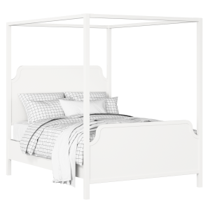 Tate painted wood bed in white with Juno mattress - Thumbnail