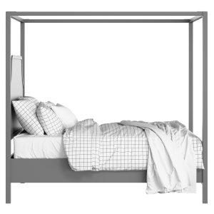 Tynan painted wood bed in grey with Juno mattress - Thumbnail