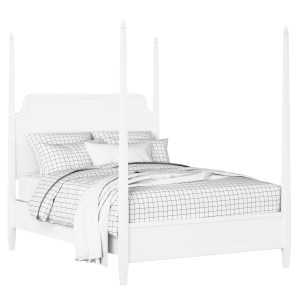Wilde Slim houten bed in wit met matras - Thumbnail