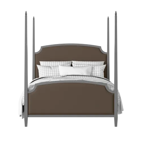 Austin Upholstered painted wood bed with upholstery - Thumbnail