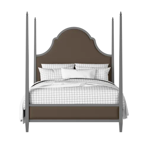 Beckett Upholstered painted wood bed with upholstery - Thumbnail