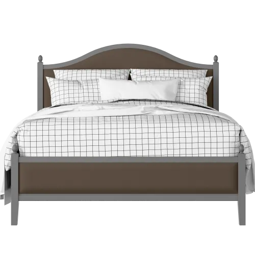 Brady Slim Upholstered painted wood bed with upholstery - Thumbnail