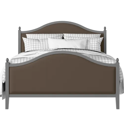 Brady Upholstered painted wood bed with upholstery - Thumbnail