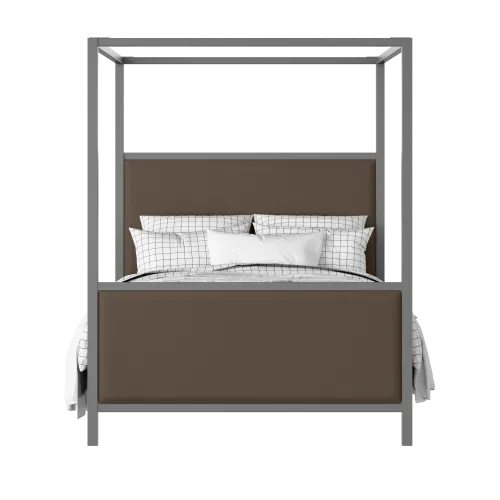 Byron Upholstered painted wood bed with upholstery - Thumbnail