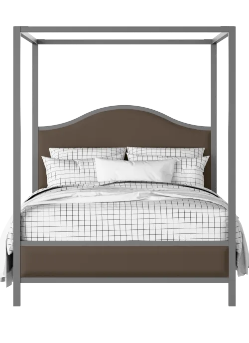 Coleridge Slim Upholstered painted wood four poster bed with upholstery - Thumbnail