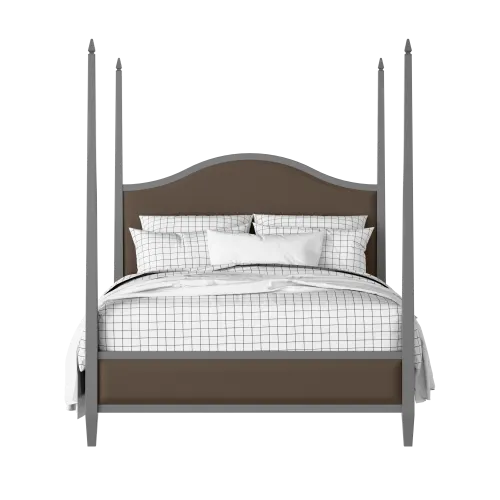 Larkin Slim Upholstered painted wood bed with upholstery - Thumbnail