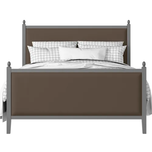 Marbella Upholstered painted wood bed with upholstery - Thumbnail