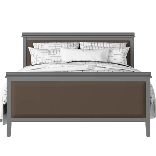 Nocturne Upholstered painted wood bed with upholstery - Thumbnail