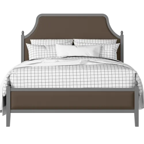 Ruskin Slim Upholstered painted wood bed with upholstery - Thumbnail