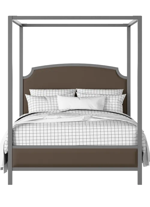 Shelley Slim Upholstered painted wood four poster bed with upholstery - Thumbnail