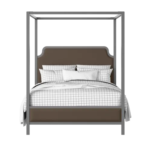 Tate Slim Upholstered painted wood bed with upholstery - Thumbnail
