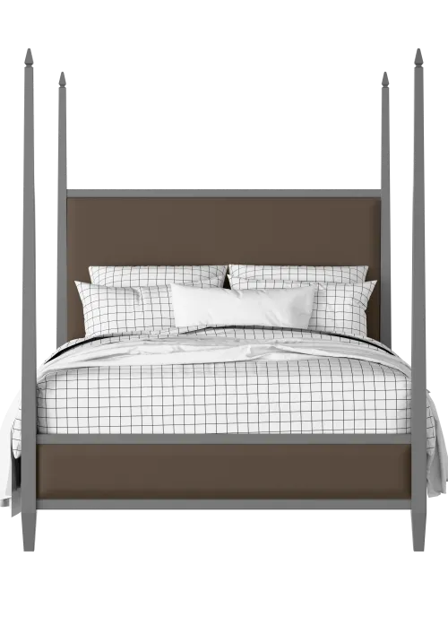 Warton Upholstered painted wood four poster bed with upholstery - Thumbnail