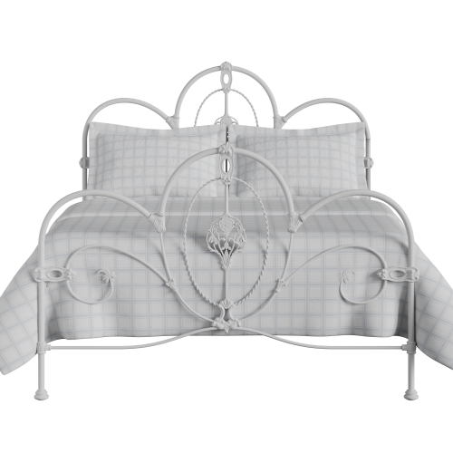 Ballina iron/metal bed in white - Thumbnail