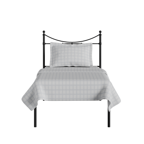 Camden iron/metal single bed in black - Thumbnail