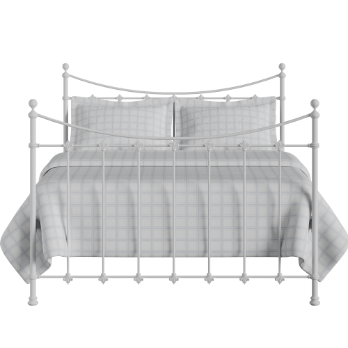 Chatsworth iron/metal bed in white - Thumbnail