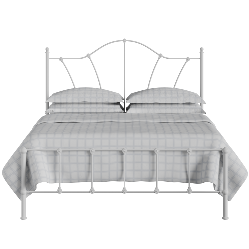 Claudia iron/metal bed in white - Thumbnail