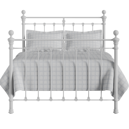 Hamilton Solo iron/metal bed in white - Thumbnail