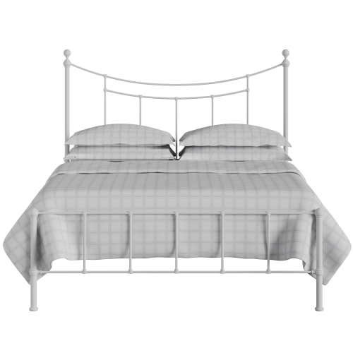 Isabelle iron/metal bed in white - Thumbnail