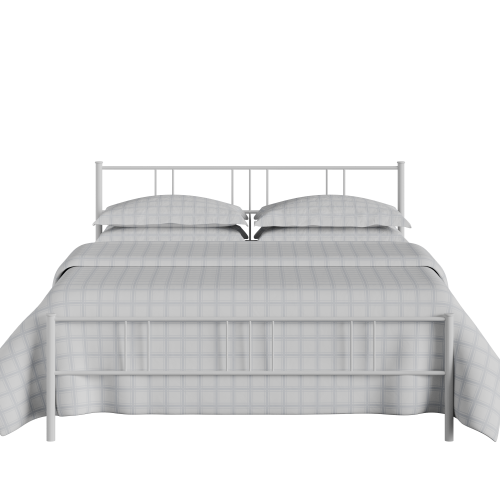Mortlake iron/metal bed in white - Thumbnail