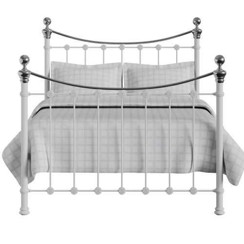 Selkirk Chromo iron/metal bed in white - Thumbnail