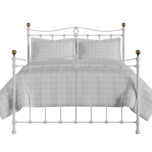 Tulsk iron/metal bed in white - Thumbnail