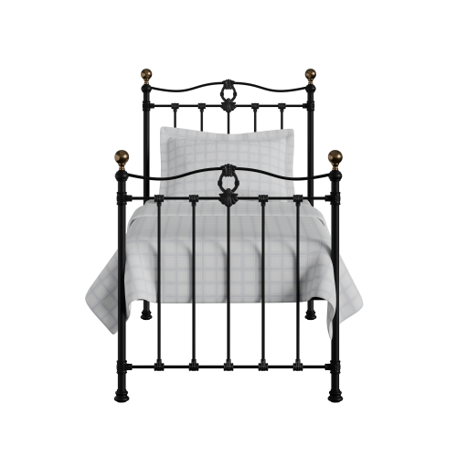 Tulsk iron/metal single bed in black - Thumbnail