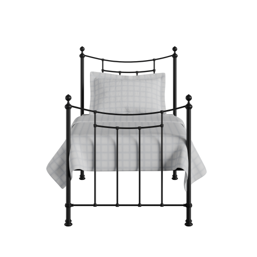 Winchester iron/metal single bed in black - Thumbnail