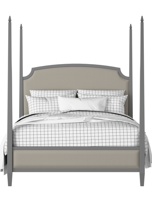 Austin Slim Upholstered painted wood bed with upholstery - Thumbnail