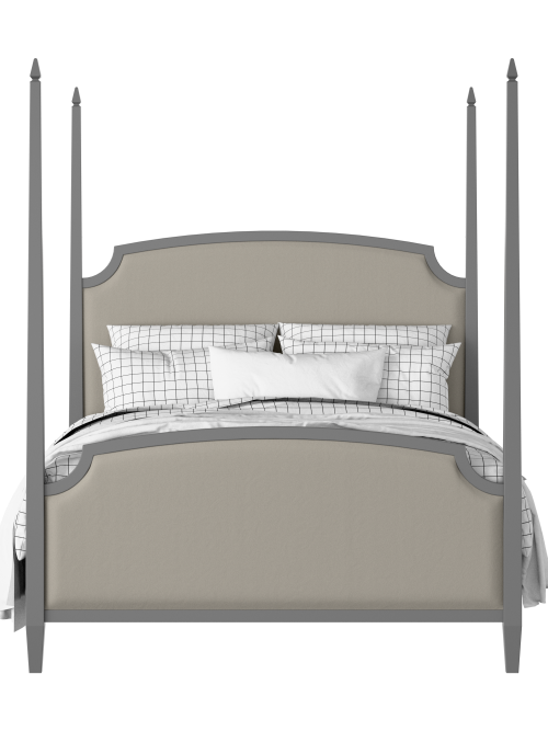 Austin Upholstered painted wood bed with upholstery - Thumbnail