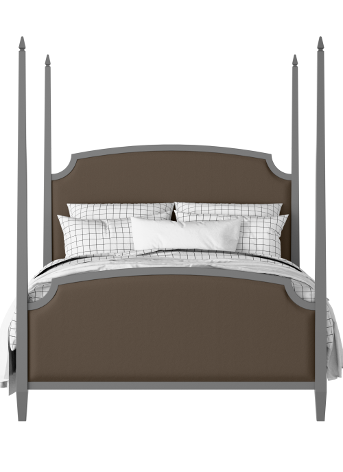 Austin Upholstered painted wood bed with upholstery - Thumbnail