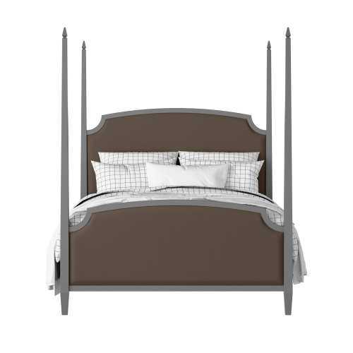 Austin Upholstered painted wood bed with upholstery - Thumbnail