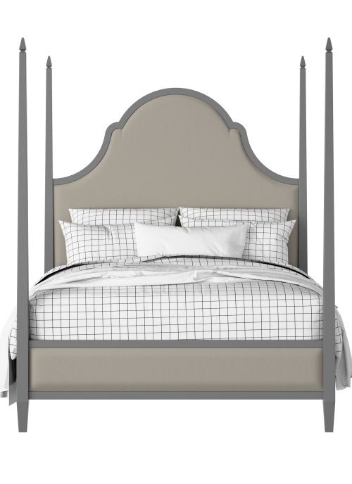 Beckett Upholstered painted wood bed with upholstery - Thumbnail