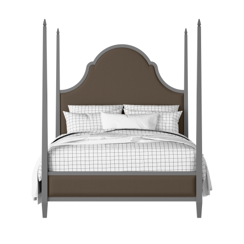 Beckett Upholstered painted wood bed with upholstery - Thumbnail