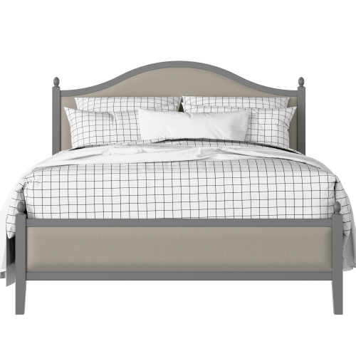 Brady Slim Upholstered painted wood bed with upholstery - Thumbnail