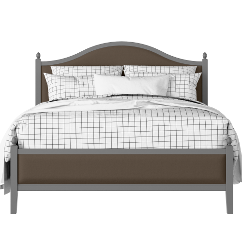 Brady Slim Upholstered painted wood bed with upholstery - Thumbnail