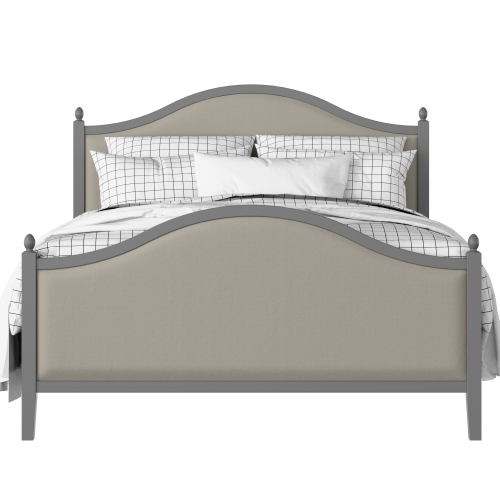 Brady Upholstered painted wood bed with upholstery - Thumbnail