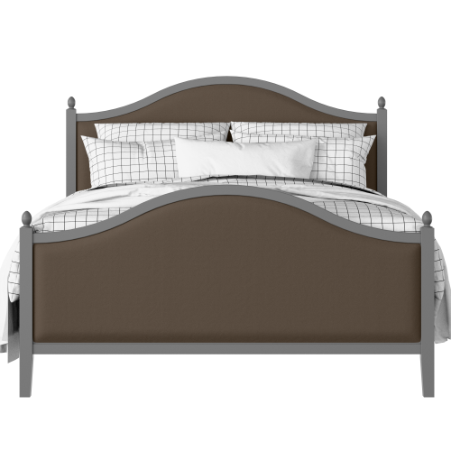 Brady Upholstered painted wood bed with upholstery - Thumbnail
