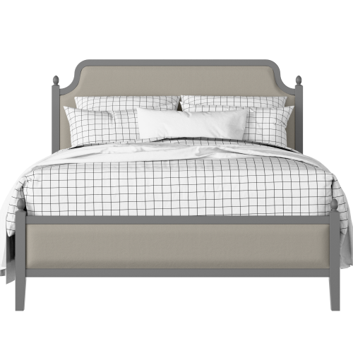 Bronte Slim Upholstered painted wood bed with upholstery - Thumbnail