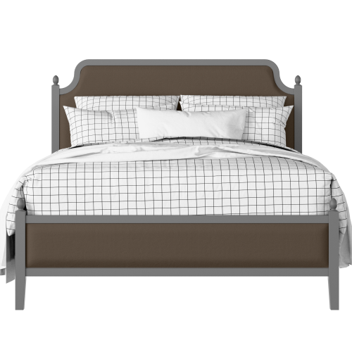 Bronte Slim Upholstered painted wood bed with upholstery - Thumbnail