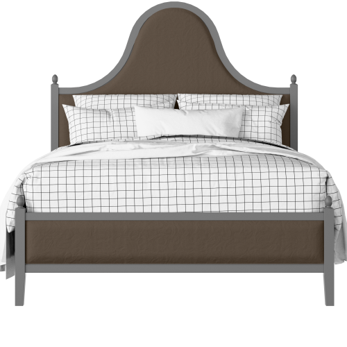Bryce Upholstered painted wood bed with upholstery - Thumbnail