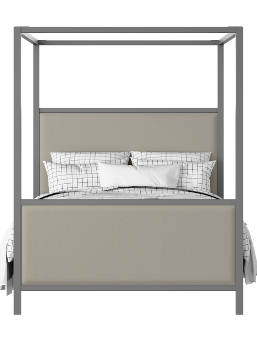 Byron Upholstered painted wood bed with upholstery - Thumbnail