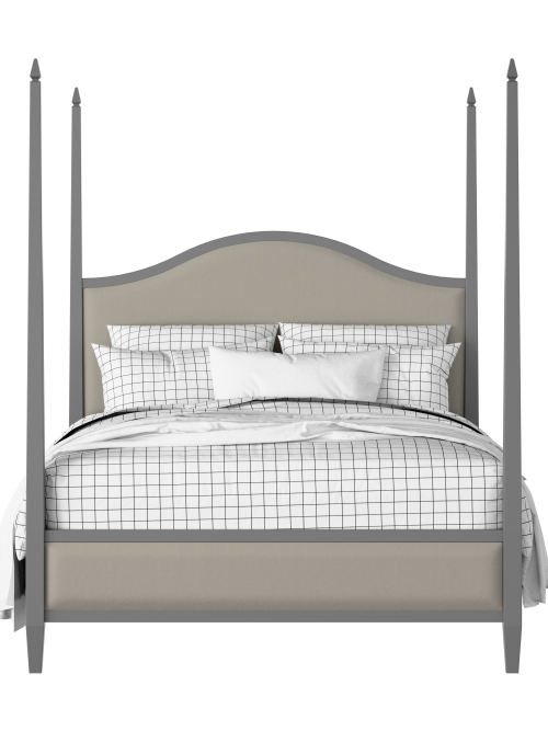 Larkin Slim Upholstered painted wood bed with upholstery - Thumbnail