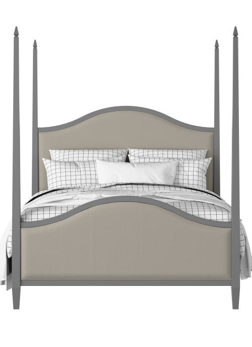 Larkin Upholstered painted wood bed with upholstery - Thumbnail