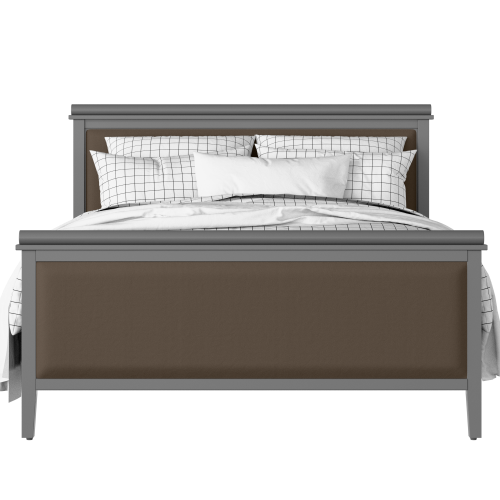 Nocturne Upholstered painted wood bed with upholstery - Thumbnail