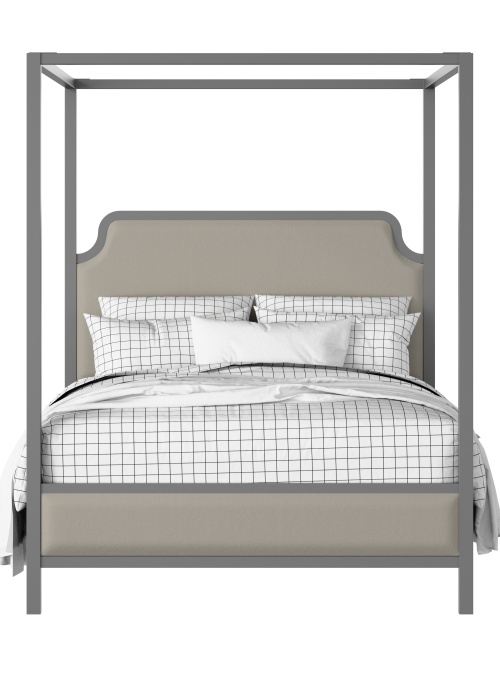 Tate Slim Upholstered painted wood bed with upholstery - Thumbnail